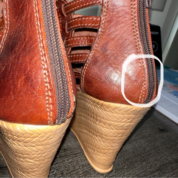 Raramuri Woven Brown Wedge Sandal (5)*Read Description* - Picture 15 of 15